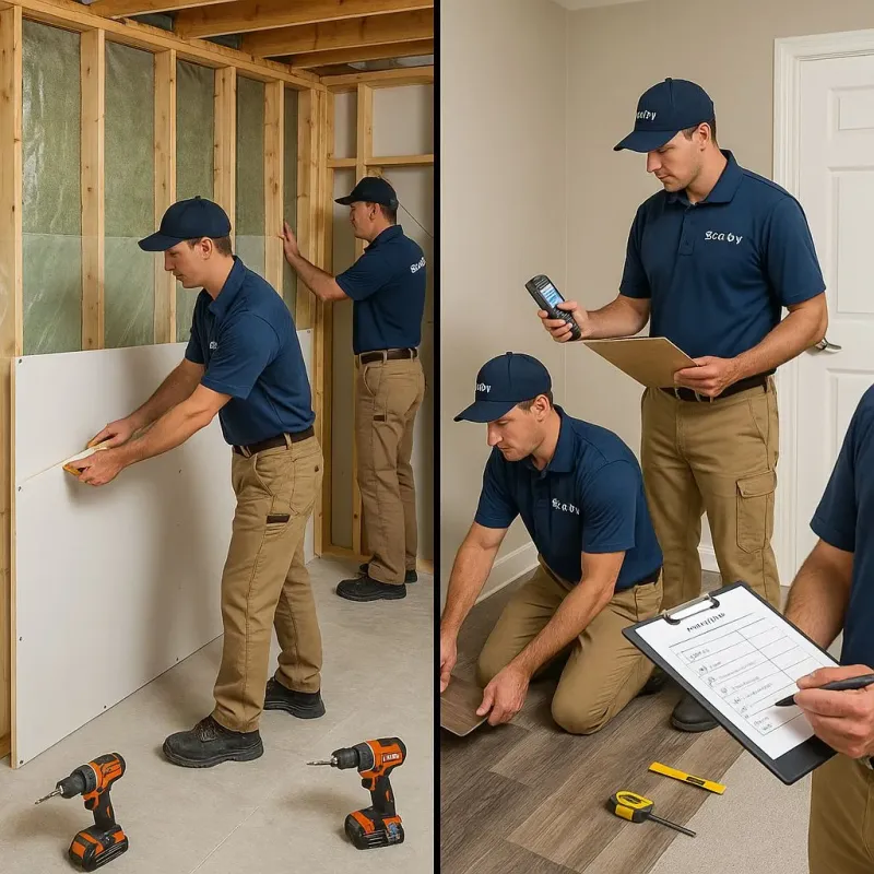 Repairs and Reconstruction process in Gleed, WA